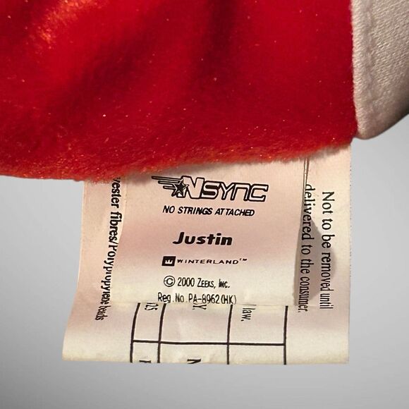 Vintage Justin Timberlake NSYNC  Limited Edition 7” Collectible Plush Bear Cub - Picture 7 of 16